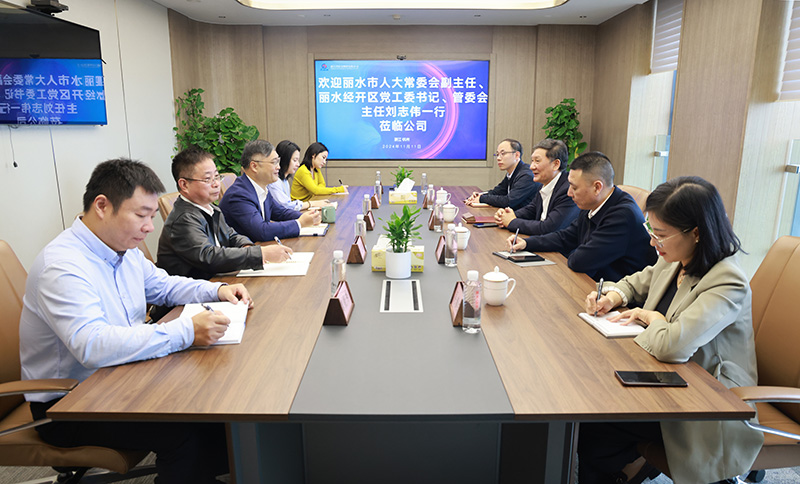 浙江省麗水市人大常委會(huì)副主任、麗水經(jīng)開區(qū)黨工委書記、管委會(huì)主任劉志偉帶隊(duì)來訪冶金物資